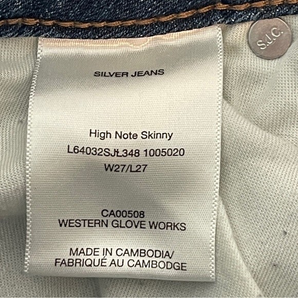 Silver Jeans High Note High Rise Skinny 27 - Picture 4 of 5